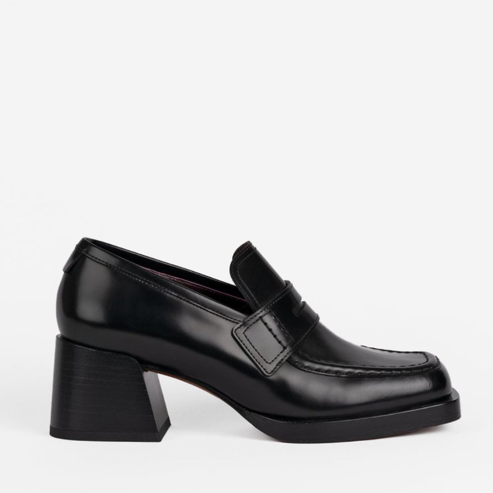 LaBucq Kitty Black Spazzolato Loafers